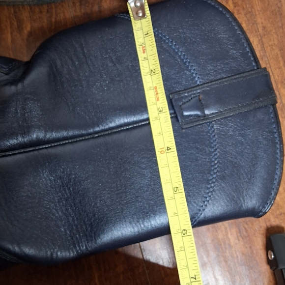 Roy Cooper Made In USA Blue Leather Cowboy Boots 6.5 - Picture 12 of 13